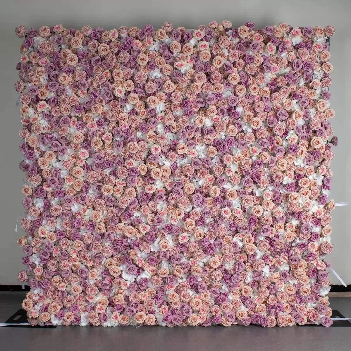 Ybliouke Flower Wall Fabric Rolling Up Cortina Floral Floral Fuerza de boda Decoración de la fiesta de bodas