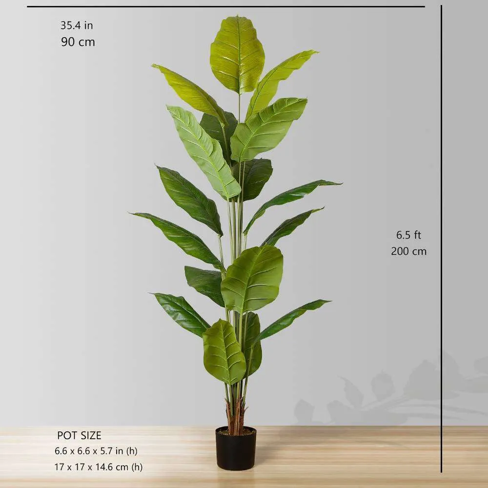 Planta en maceta de hoja de spathiphyllum artificial (múltiples tamaños)
