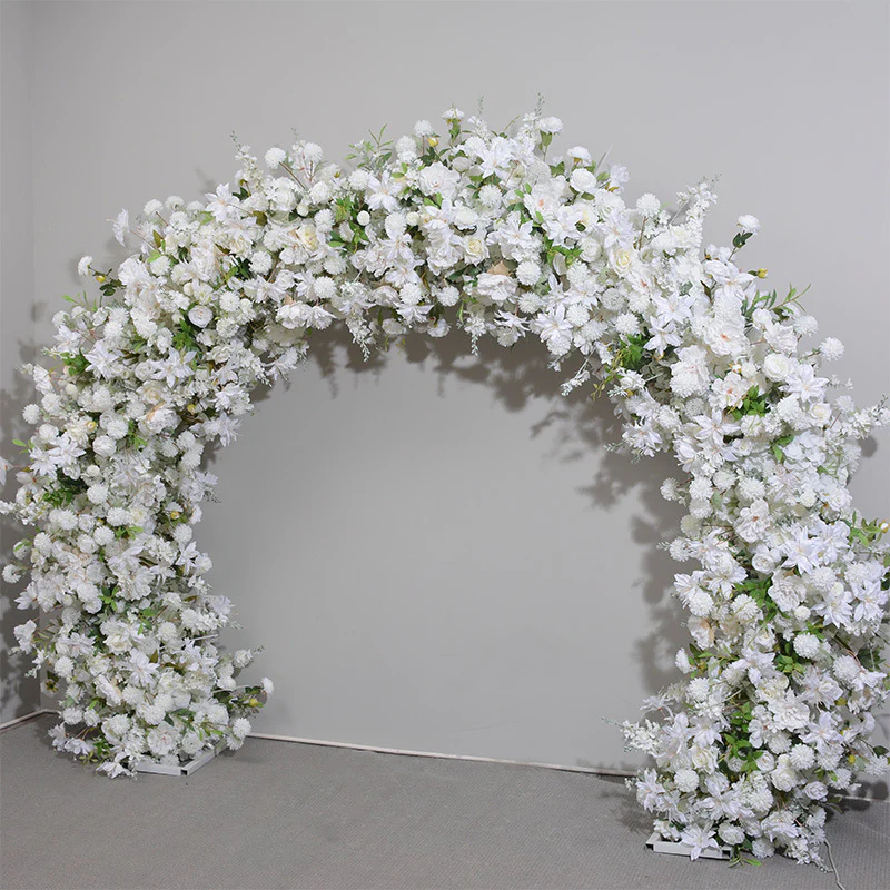 Decoración de la fiesta de bodas de la propuesta de la boda del fondo de flores artificiales del arco de flores