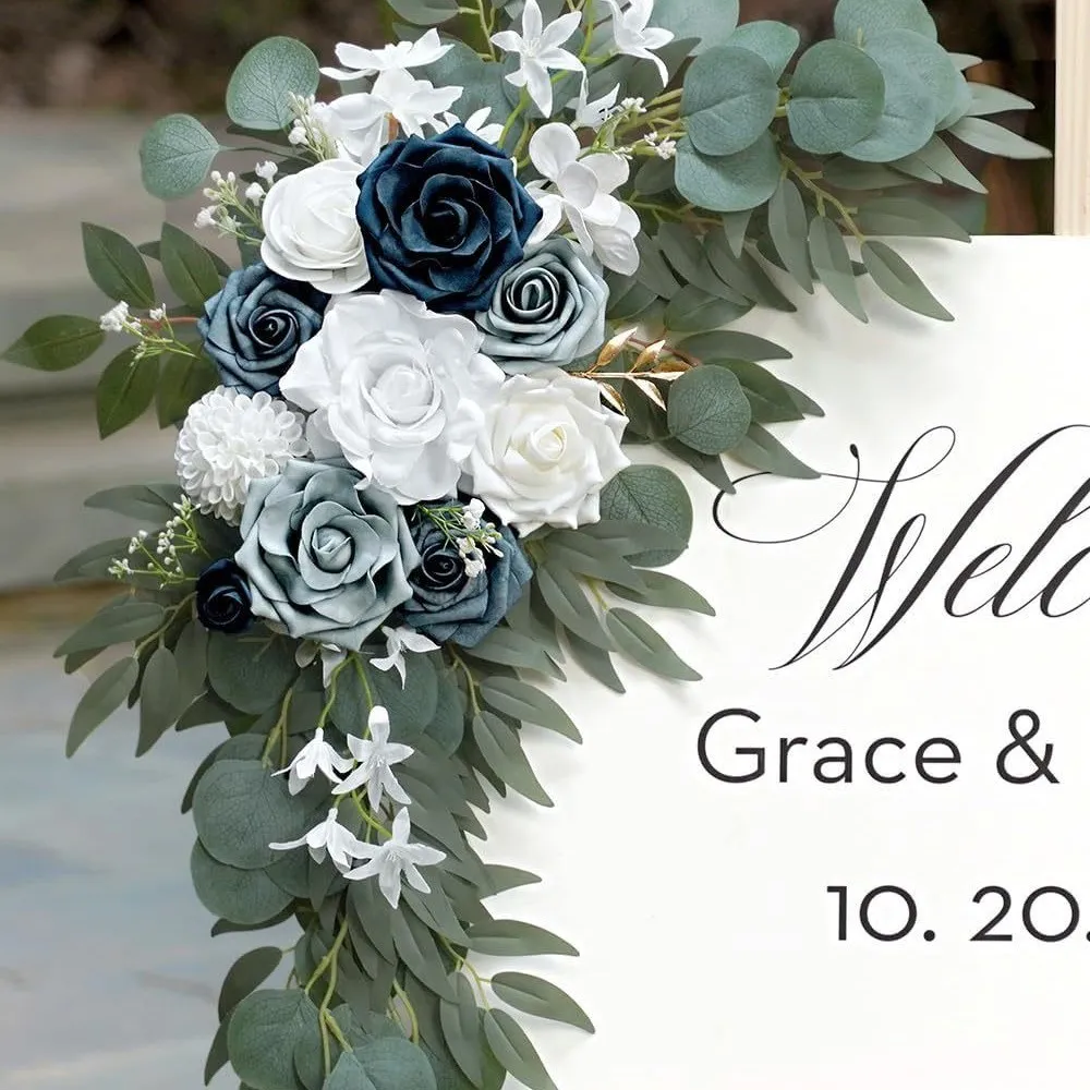 Sign Sign Flower Blue oscuro
