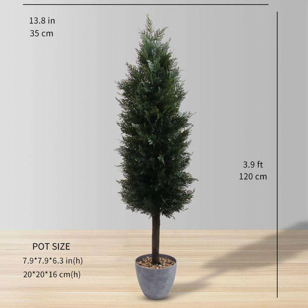 Planta de topiario de cedro en macetas falso (tamaño múltiple)
