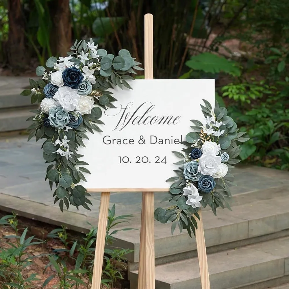 Sign Sign Flower Blue oscuro