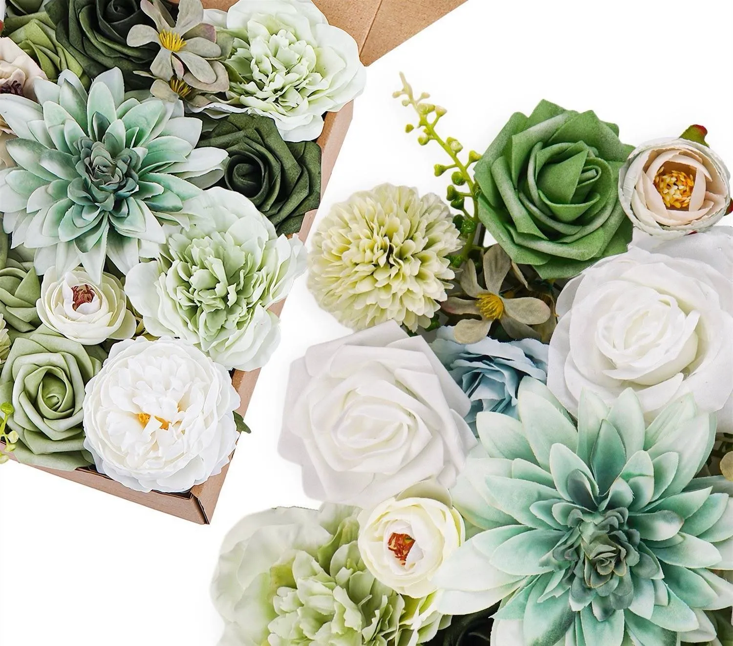 verde y blanco