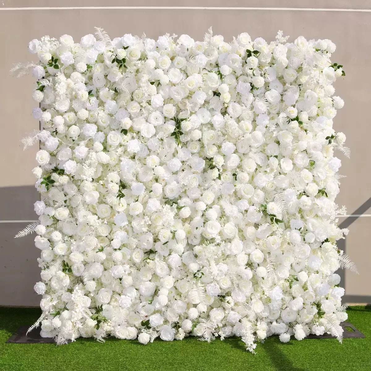Ybliouke Flower Wall Fabric Rolling Up Cortina Floral Floral Fuerza de boda Decoración de la fiesta de bodas