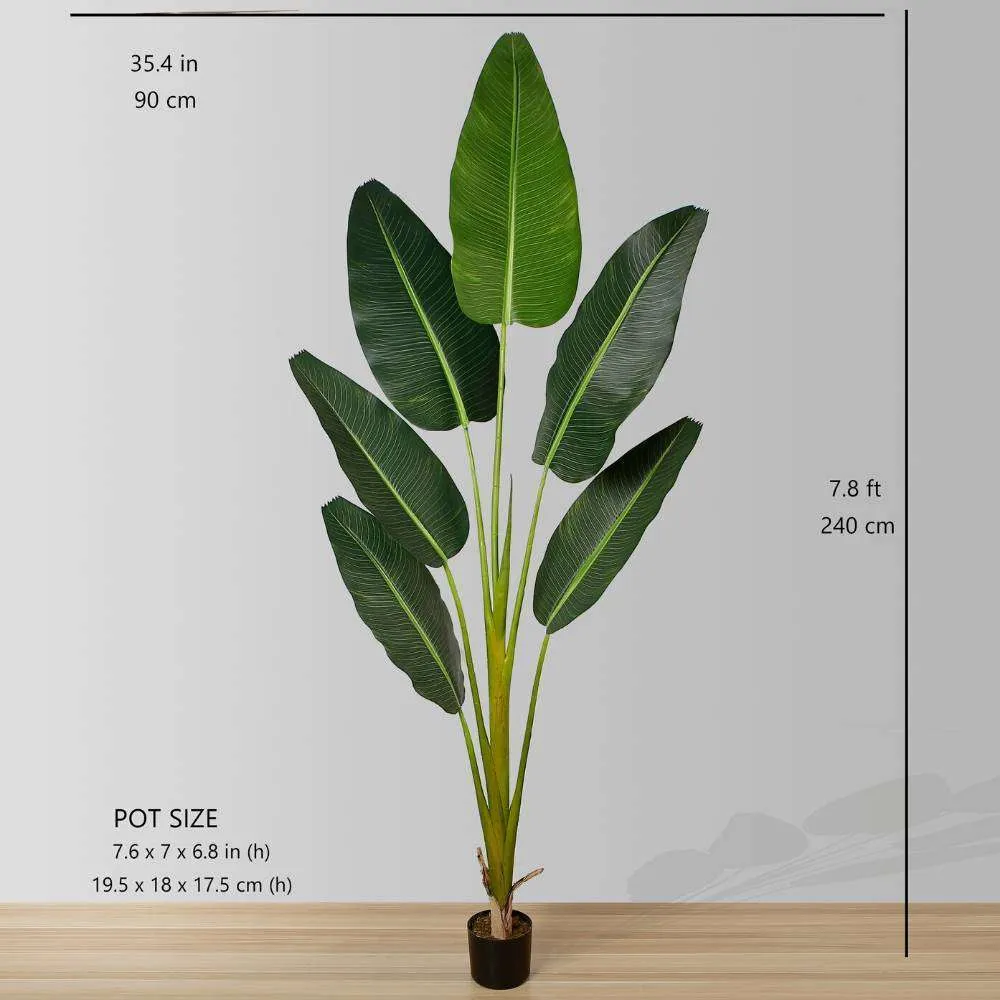 Planta en maceta de sénior de aves artificiales del paraíso (múltiples tamaños)