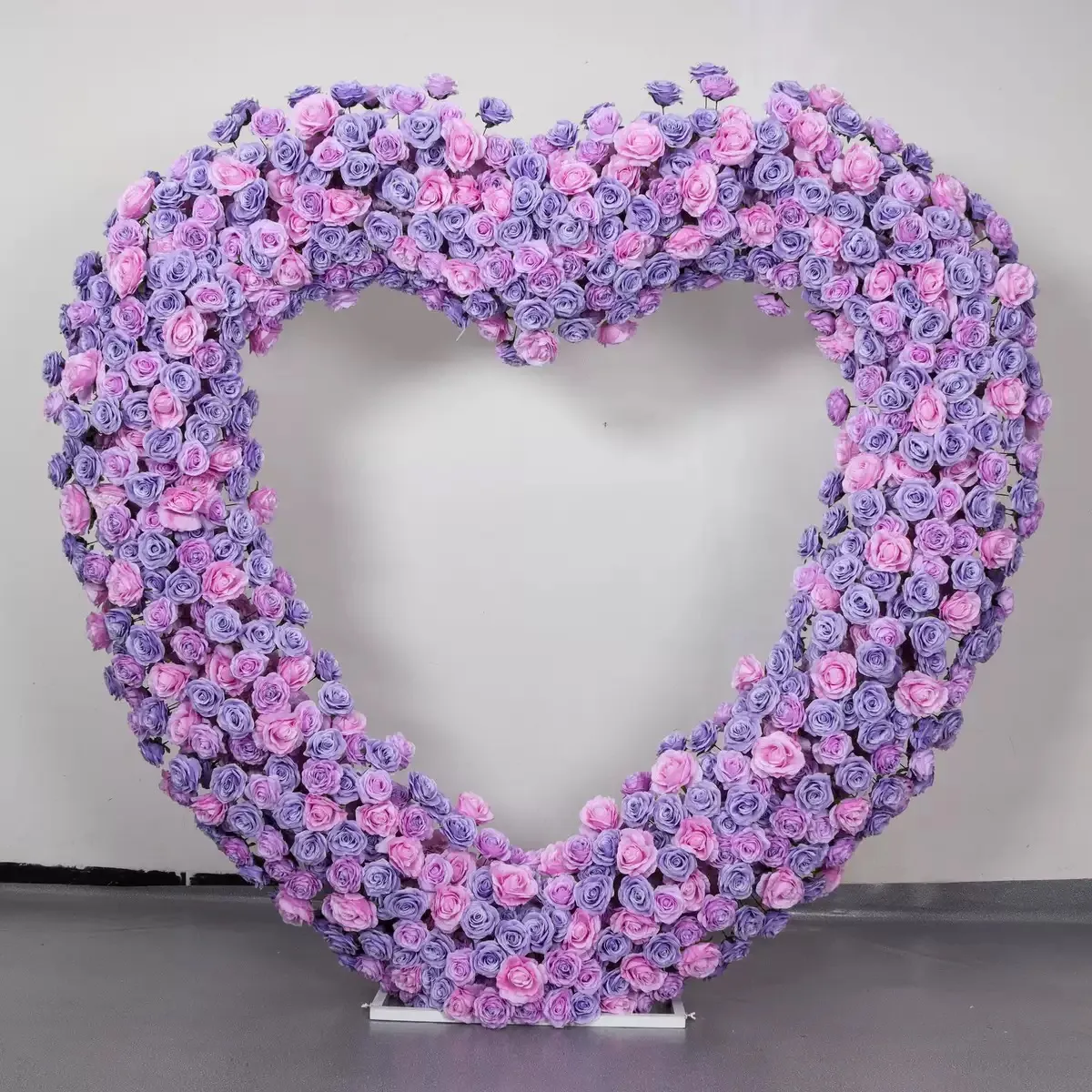 Decoración de la fiesta de boda en forma de arco de arco de arco floral en forma de corazón de Ybliouke