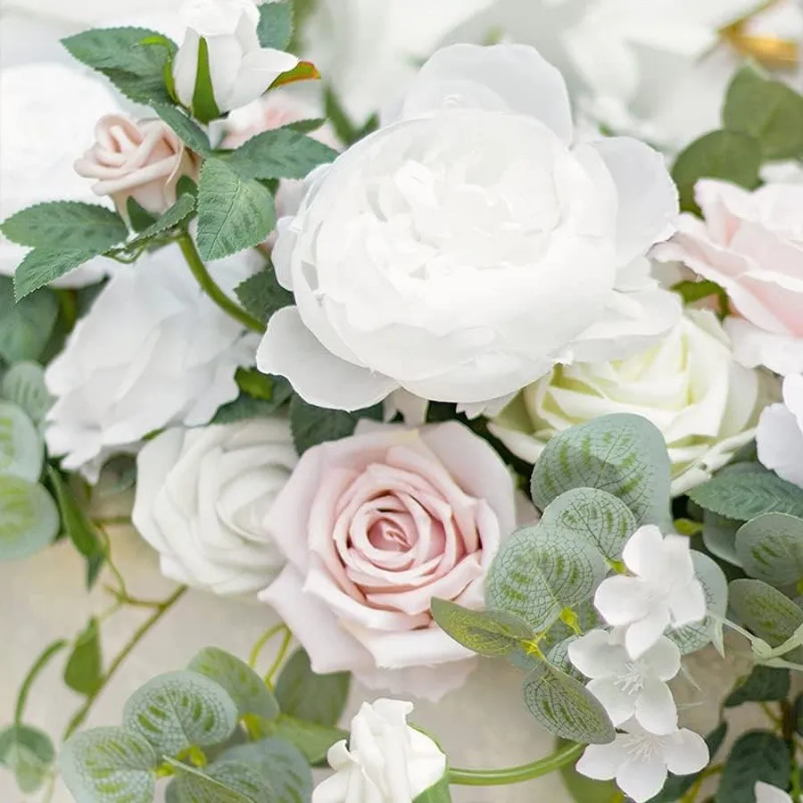 White & Blush Pink