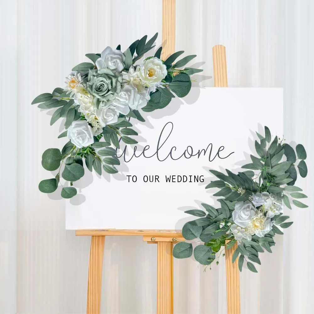 Sign Flower Verde y White