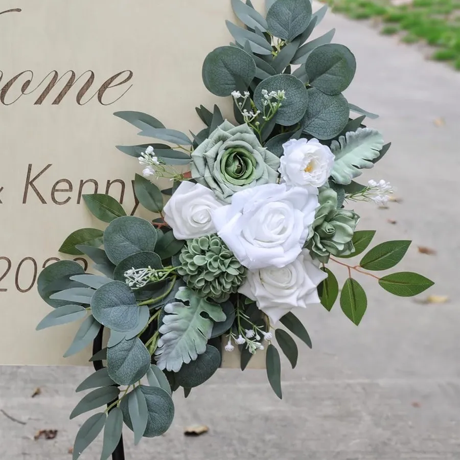 Sign Sign Flower Green & White