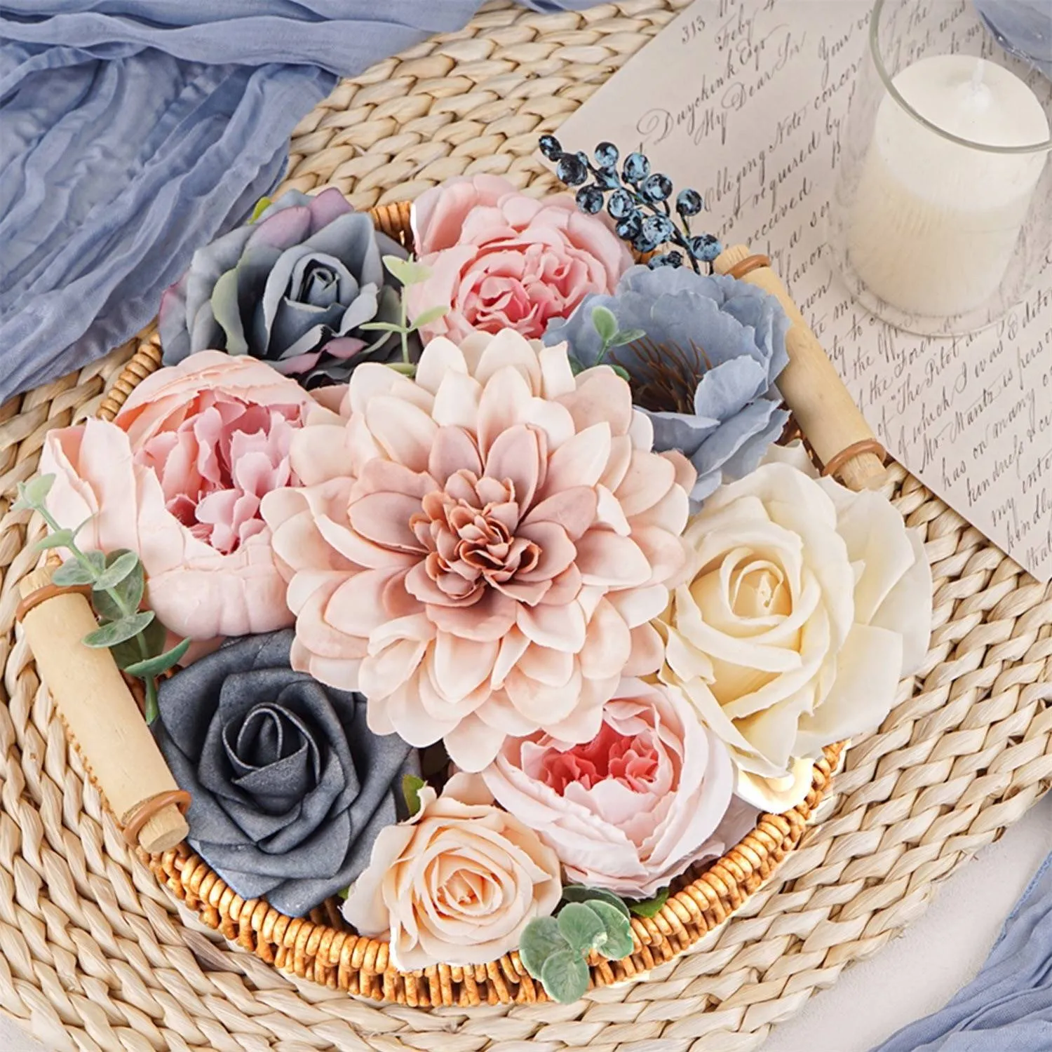 Rosa y azul