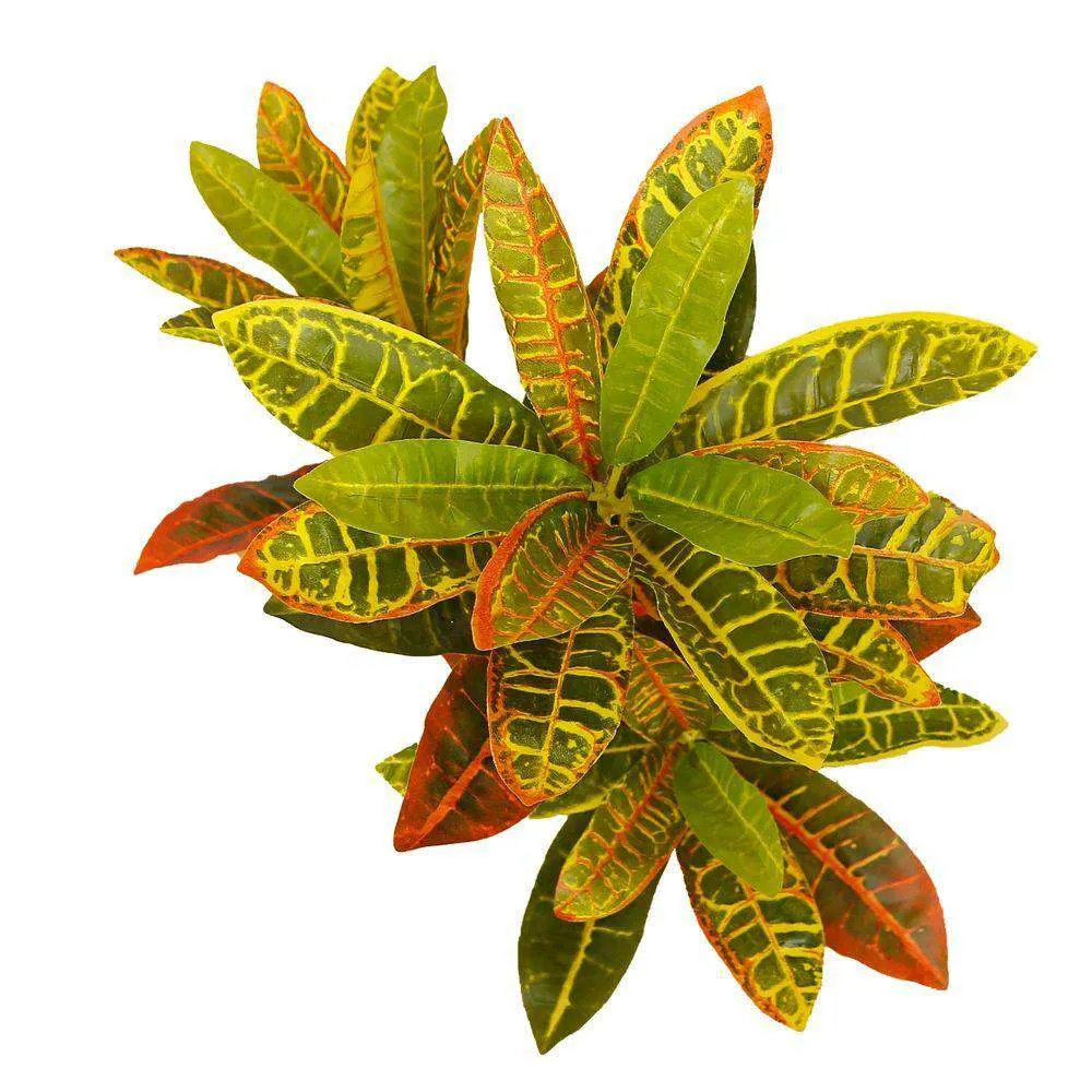 Planta en maceta de crotones artificiales