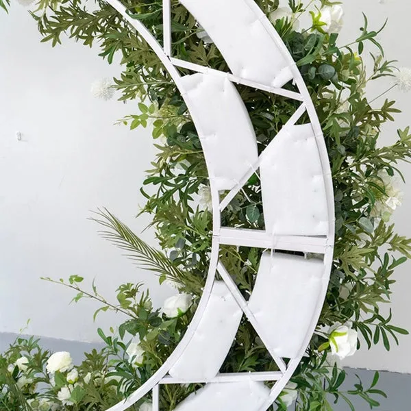 Arco de flores de luna para decoración de propuestas de fiesta de bodas