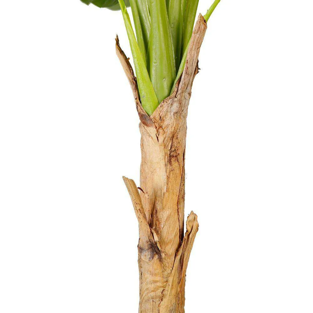 Planta en macetas de plátano artificial ámbar