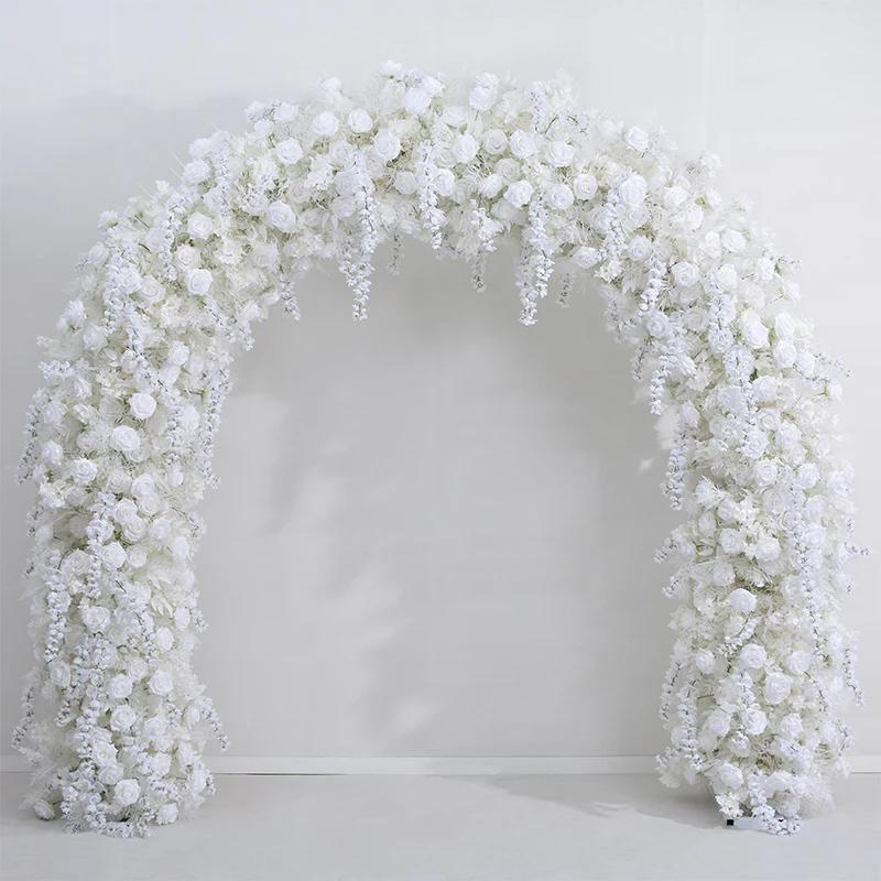 Decoración de la fiesta de bodas de la propuesta de la boda del fondo de flores artificiales del arco de flores