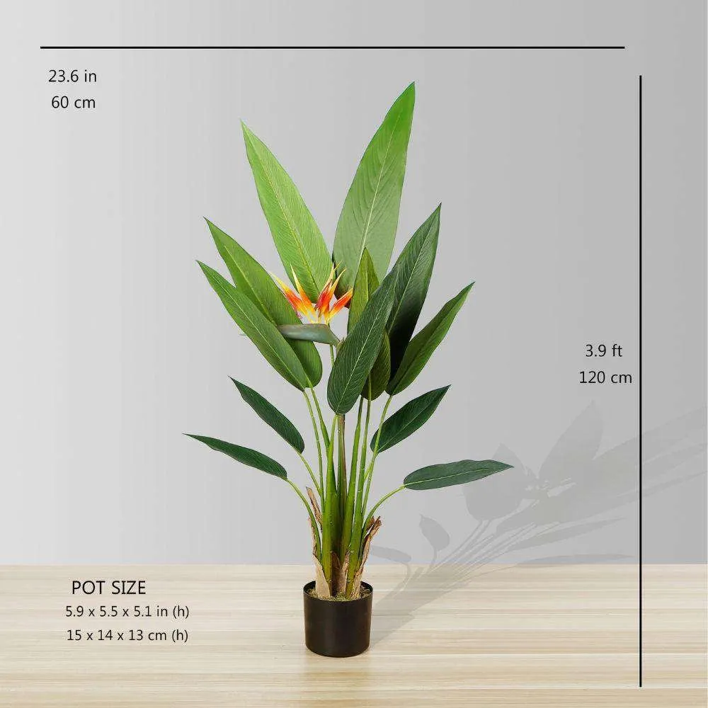 Planta en maceta de pájaros artificiales ámbar (tamaños múltiples)