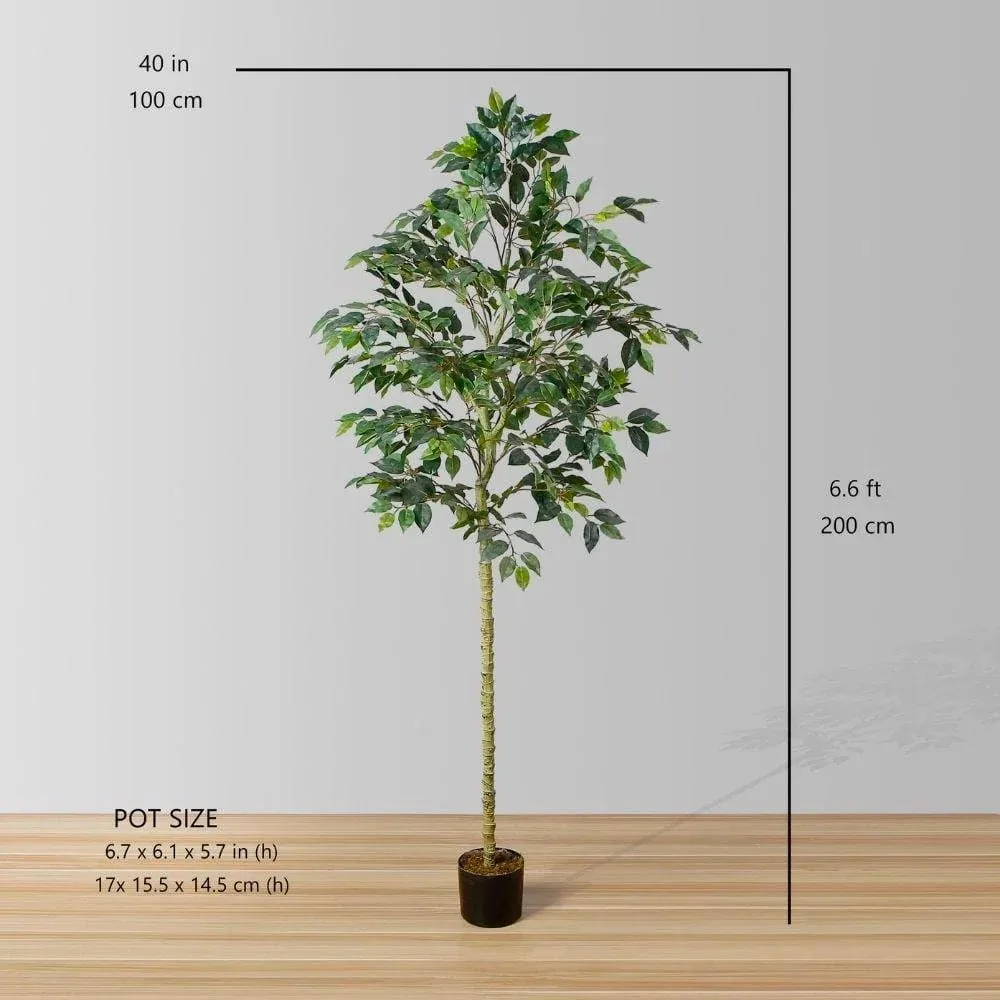 Planta en macetas de árbol ficus artificial (múltiples tamaños)
