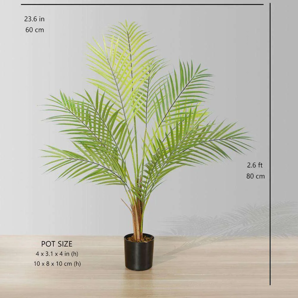Planta en maceta de palmera areca artificial