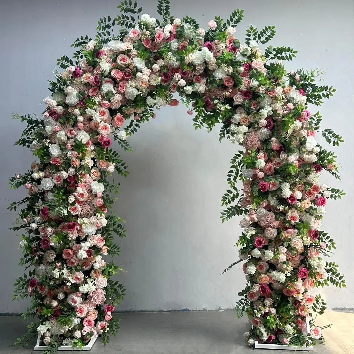 Decoración de la fiesta de bodas de la propuesta de la boda del fondo de flores artificiales del arco de flores