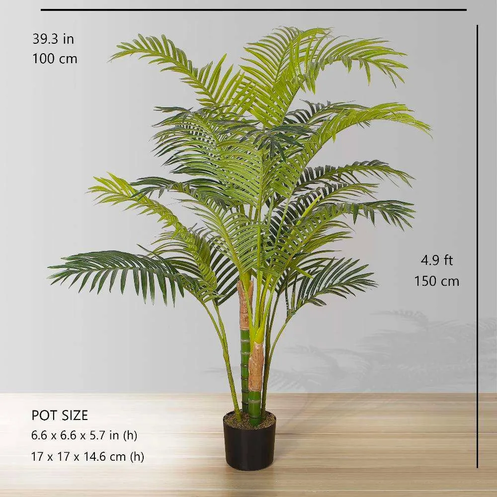 Planta en maceta de palmera artificial de Hawaii