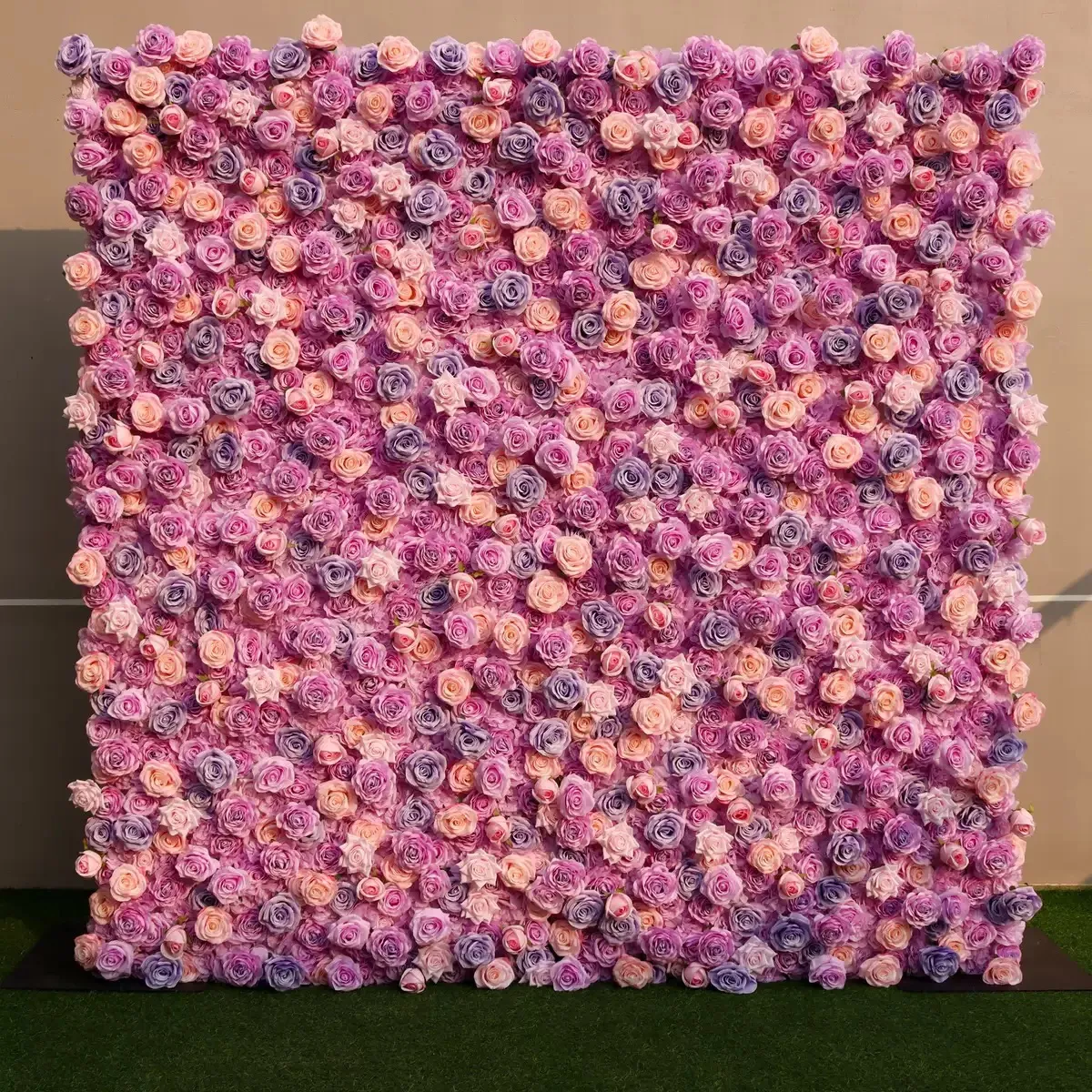 Ybliouke Flower Wall Fabric Rolling Up Cortina Floral Floral Fuerza de boda Decoración de la fiesta de bodas