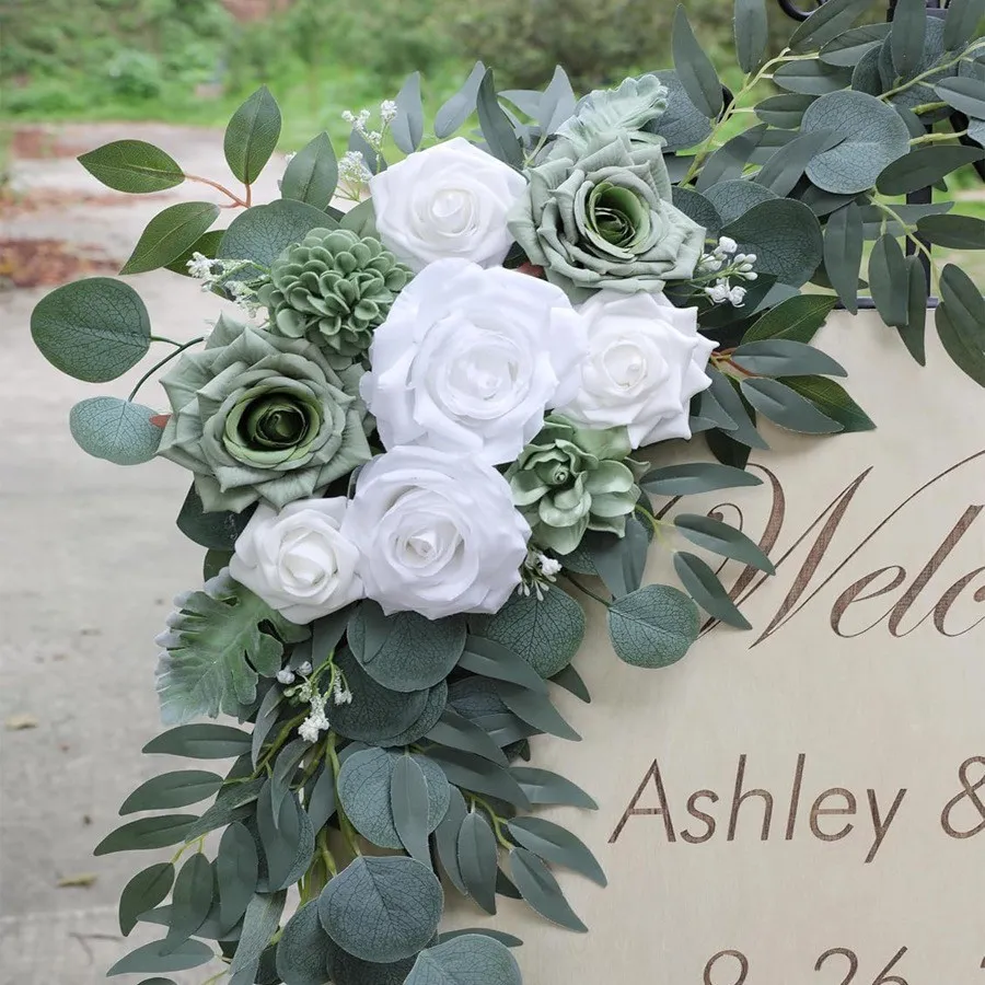 Sign Sign Flower Green & White