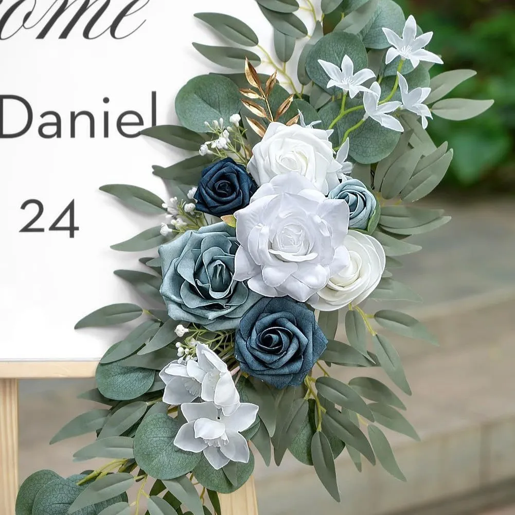Sign Sign Flower Blue oscuro